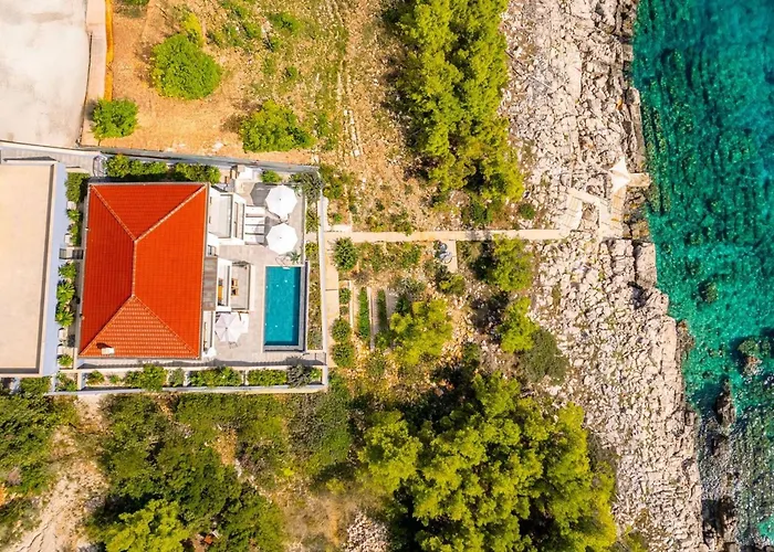 Luxury Seafront Blue Planet Korcula With Pool Blato