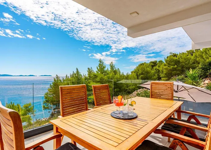 Luxury Seafront Blue Planet Korcula With Pool
