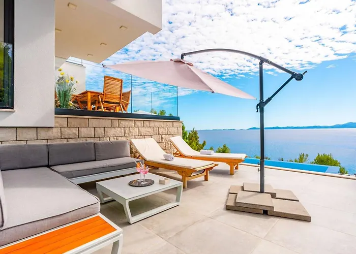 Luxury Seafront Blue Planet Korcula With Pool *