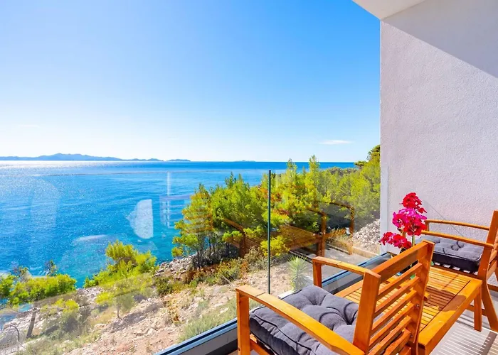 فيلة Luxury Seafront Blue Planet Korcula With Pool *