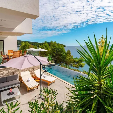 فيلة Luxury Seafront Blue Planet Korcula With Pool Blato (Korcula)