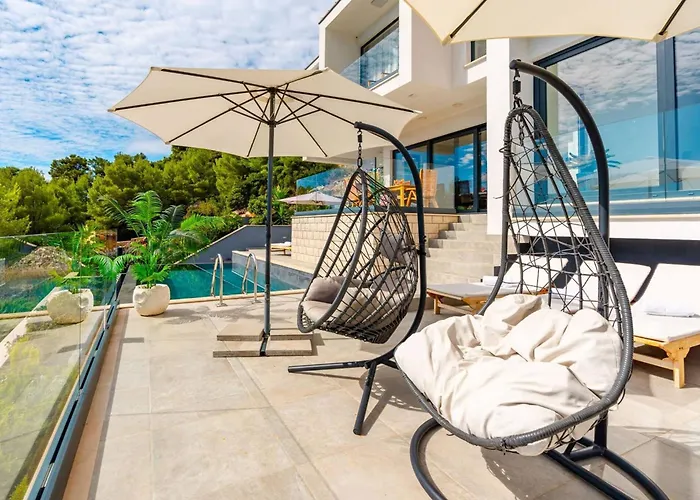 Luxury Seafront Blue Planet Korcula With Pool Villa *